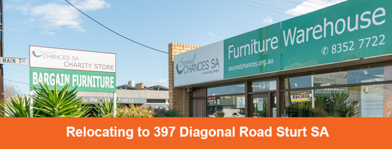 Second Chances Furniture Warhouse is relocating to Sturt